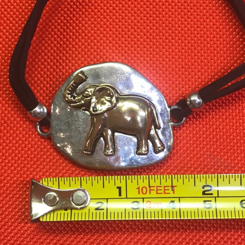 ALABAMA FANS Elephant Bracelet Silver/Gold/Brown - Picture 4 of 7